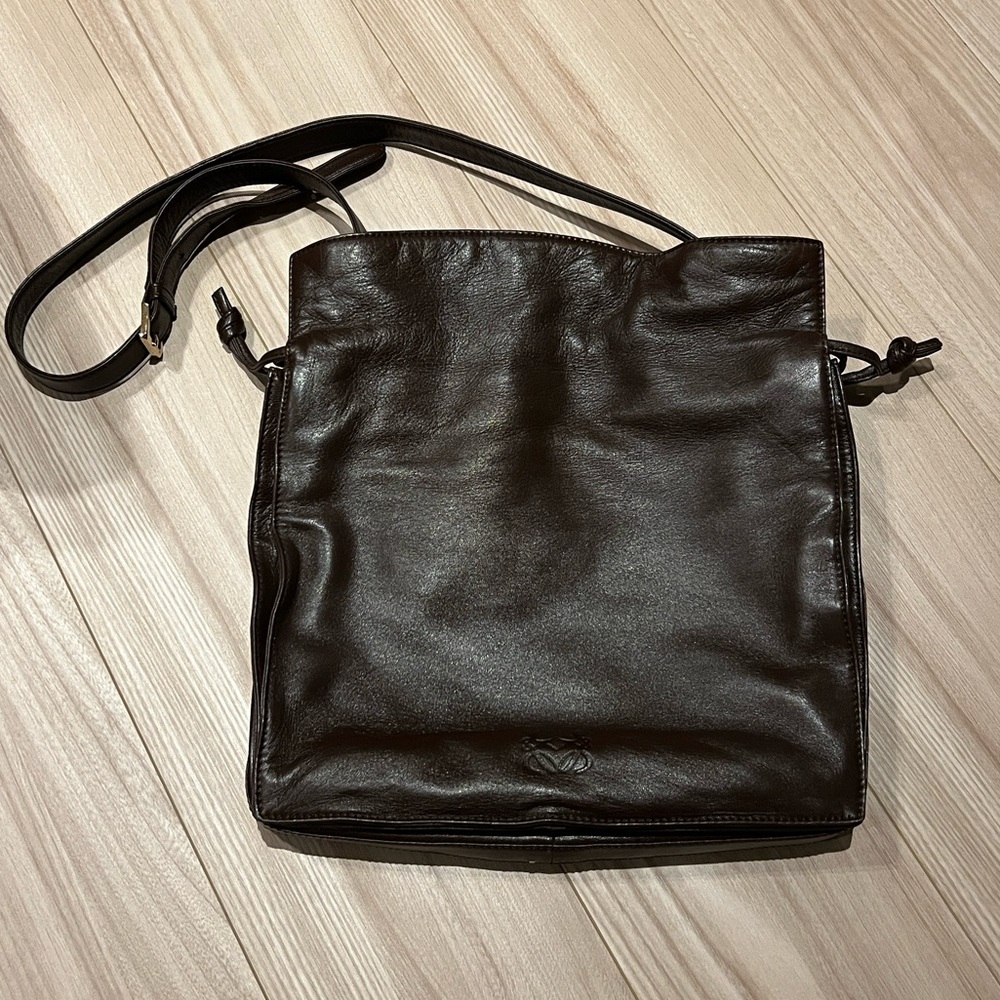 Vintage Loewe Nappa Flamenco Drawstring Shoulder Bag